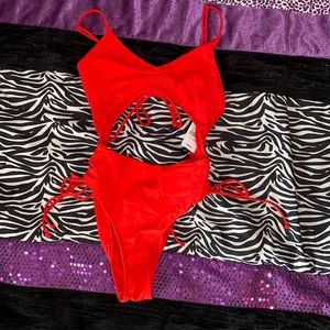 L.A Hearts from Pacsun red cutout one piece